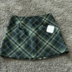 Altar’d State Plaid Green Skirt size XS